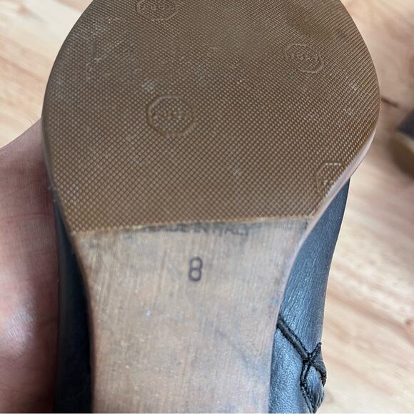 Madewell Boots Womens 8 Black Side Zip Ankle Leather Made in Italy - Picture 8 of 14